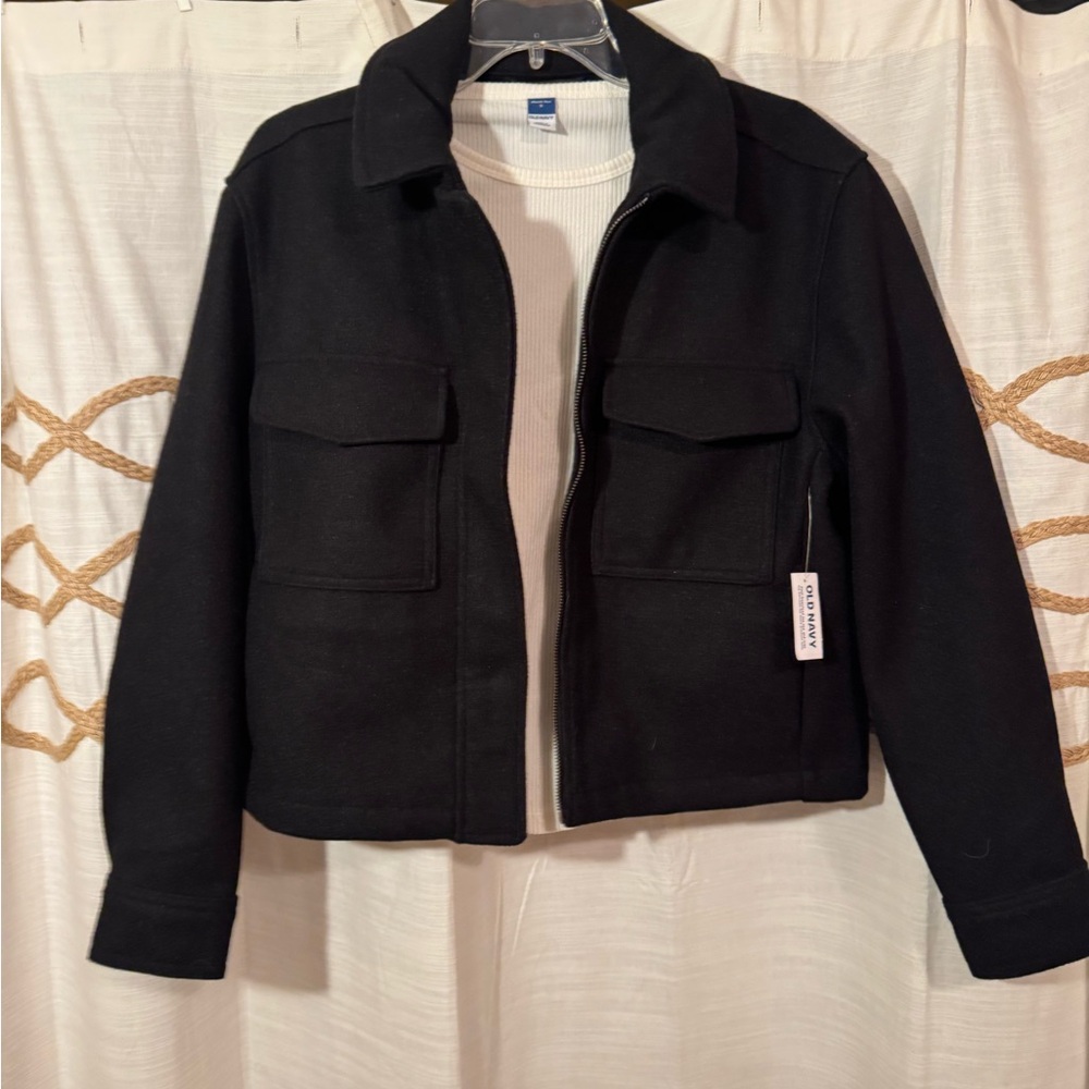 Old Navy Black Utility Jacket for Women